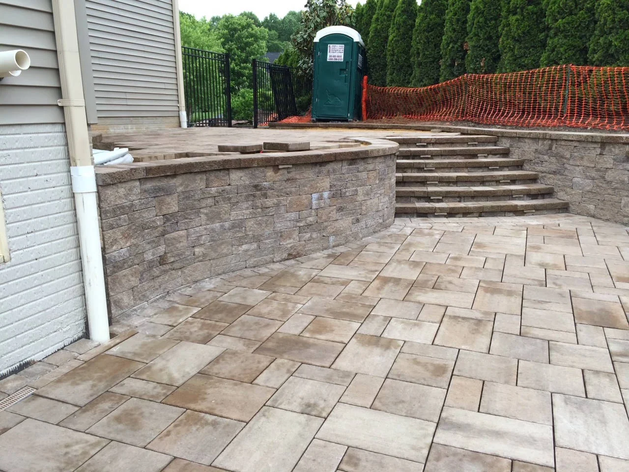 Stone steps and walls